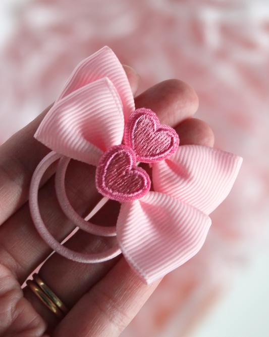 Sweetheart Bow Hair Ties