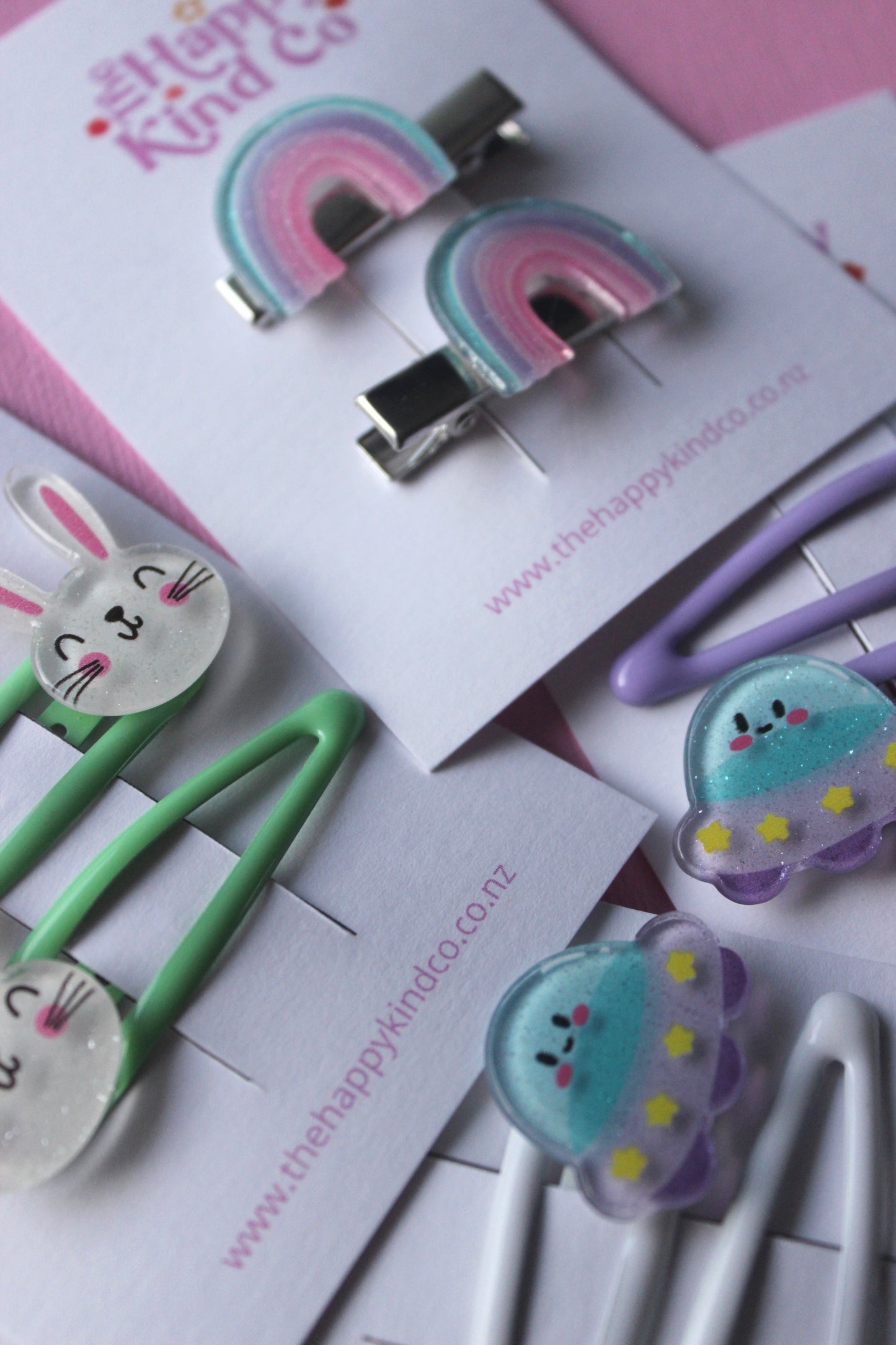 Toddler Rainy-bows Clips 2 Pack