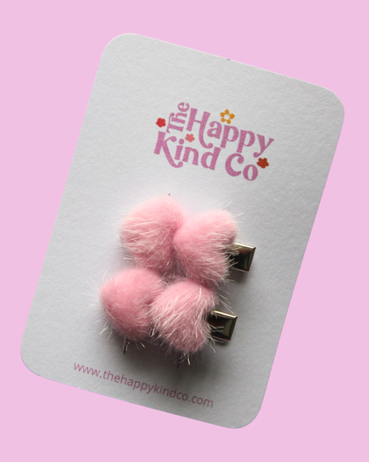 Love Fluffs Heart Stopper Clips - Marshmallow
