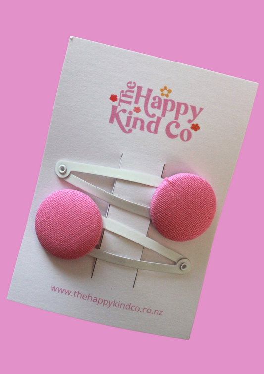 Cute As A Button Sweetheart Rose Button Clips