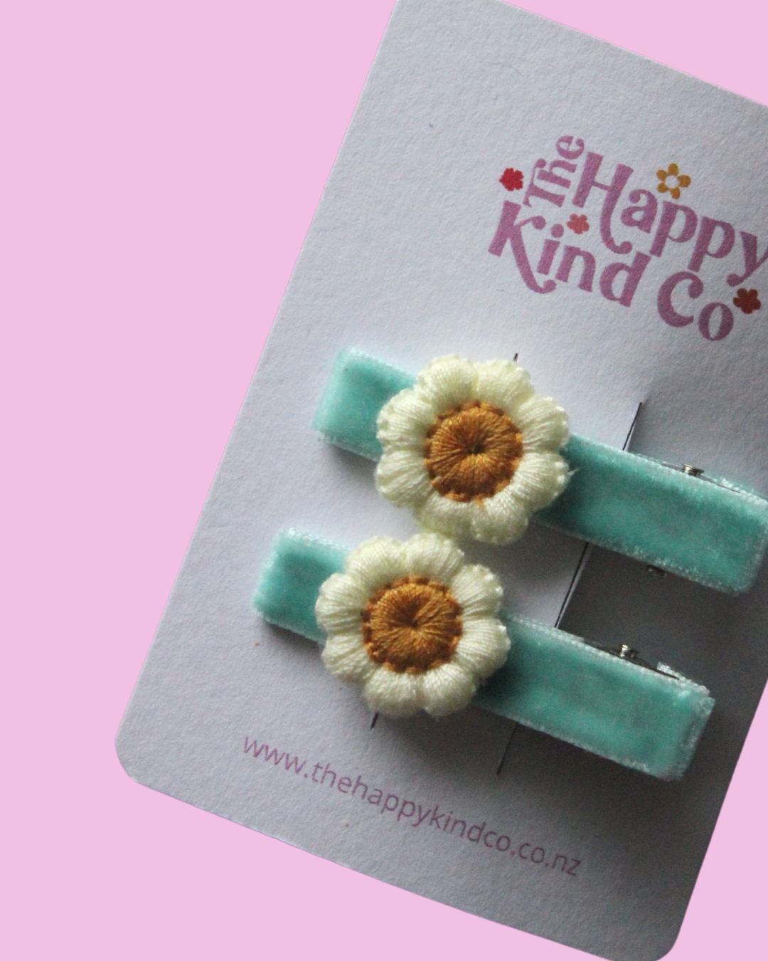 Retro Velvet Flora Clips