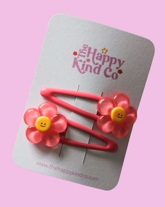 Happy Kind Flower Clips