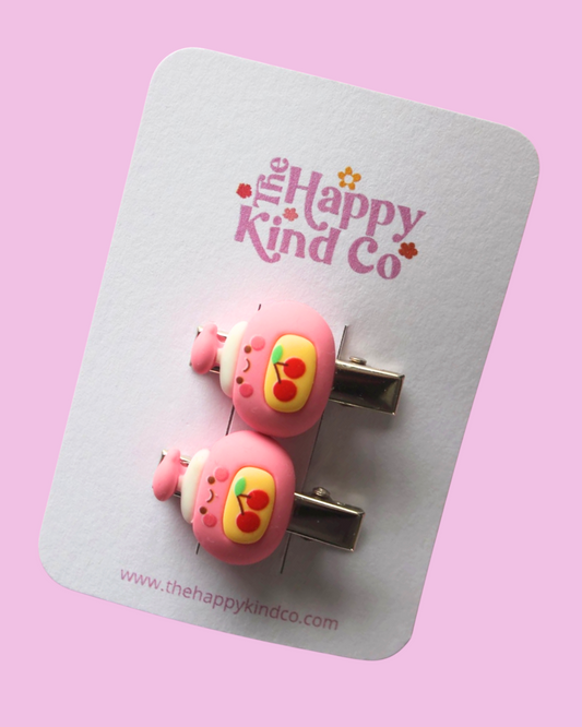 Cherry Lotion Toddler Clips
