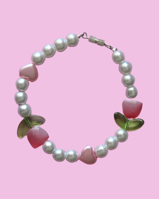 Love-ly Tulip Bracelet Pink