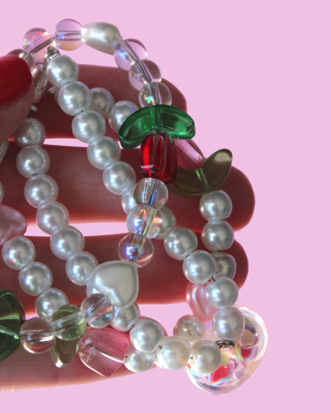 Love-ly Tulip Bracelet Pink