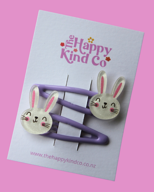 Bunny Lovin Clips 2 Pack Lavender