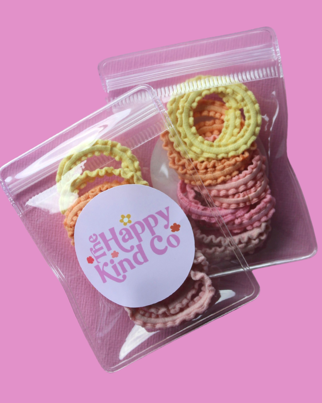 Frilly Toddler Hair Ties 10 Pack Sherbet