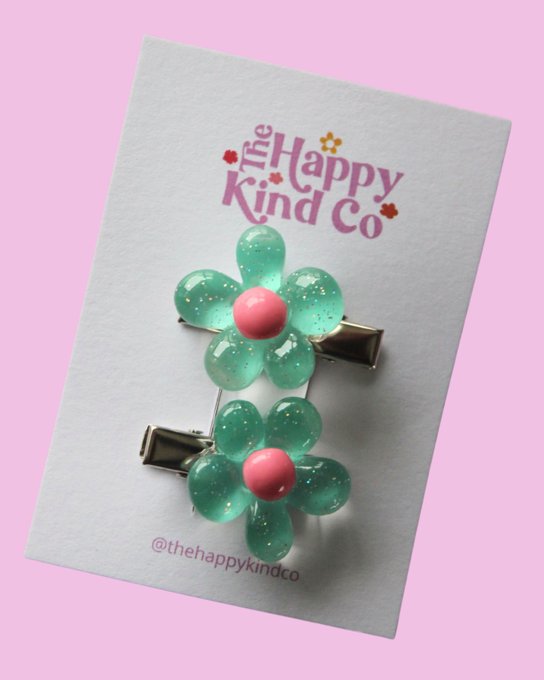 Flower Pop Clips - Pool Party