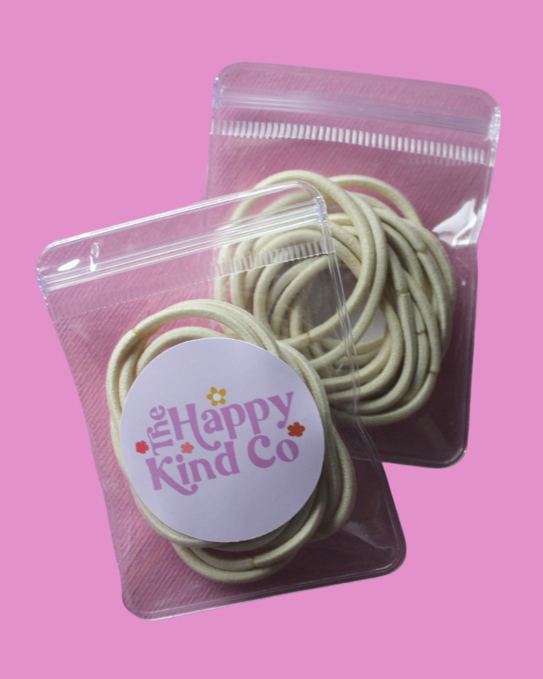 Thick Hair Ties 15 Pk - Milk