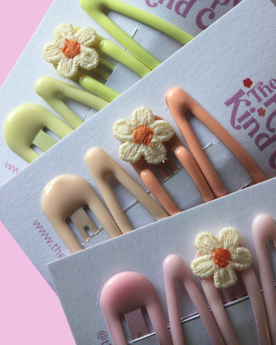 Jelly Daisy Pastel Clips - Lemon
