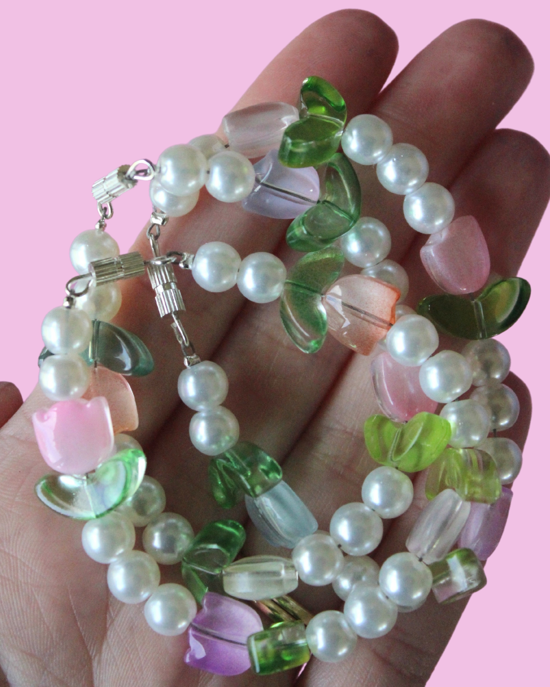 Flower & Pearls Bracelet