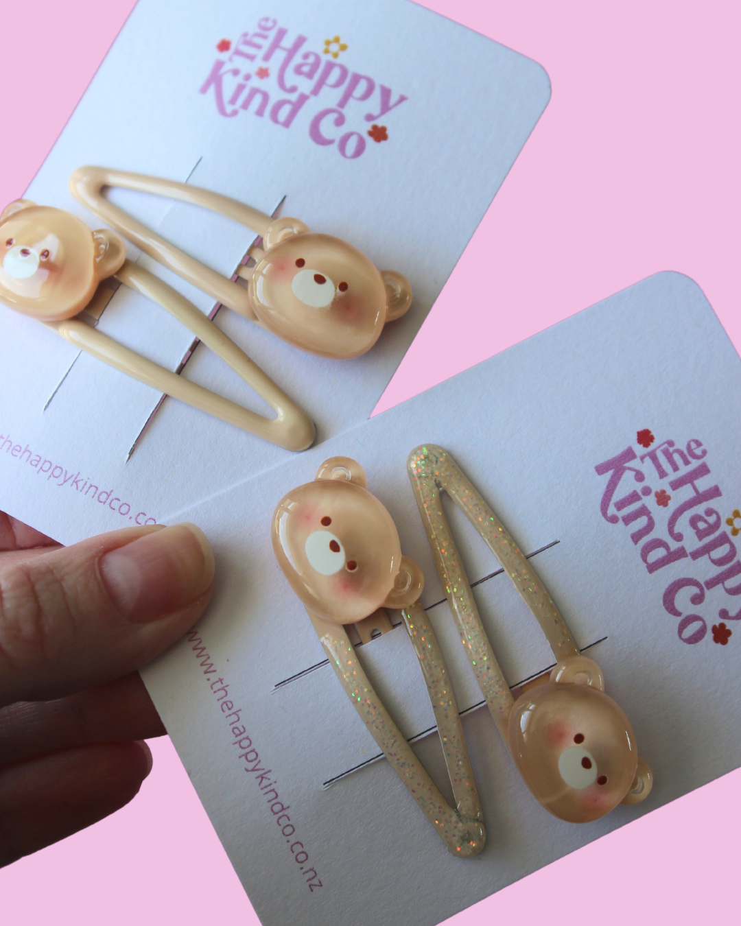Buddy Bear Glitter Clips