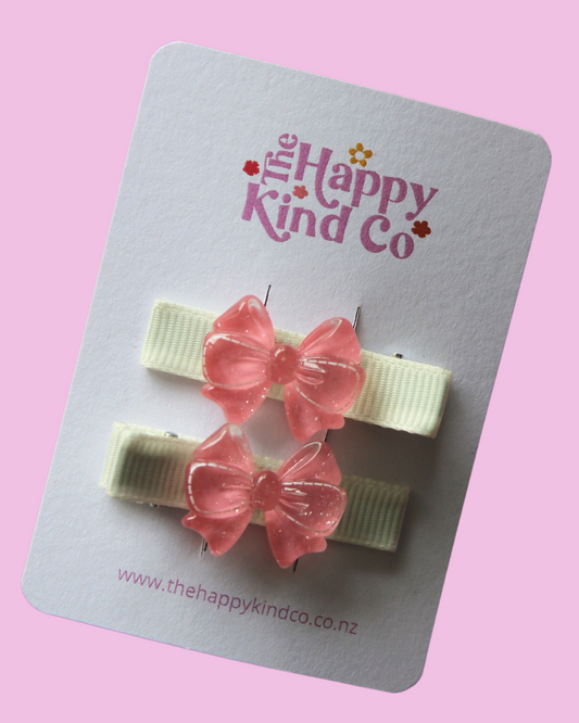 Dreamy Ballet Bow Clips