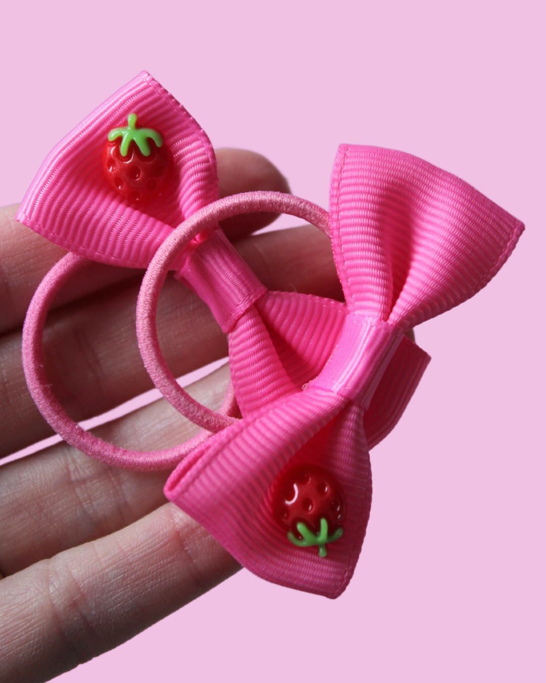 Berry Sweet Bow Hair Ties