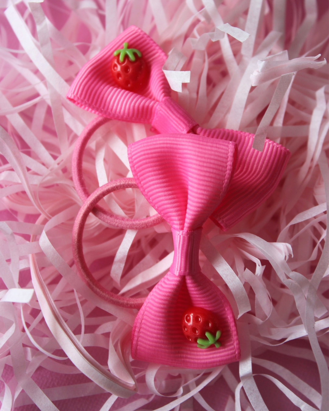 Berry Sweet Bow Hair Ties