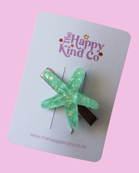 Shiny Sea Star Clip Seaweed