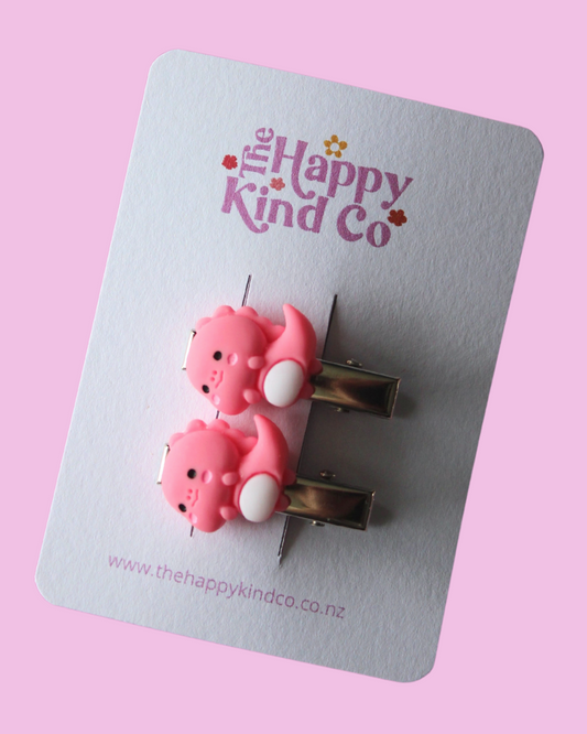 Rawr-some Dino Toddler Clips - Sweetie Pink