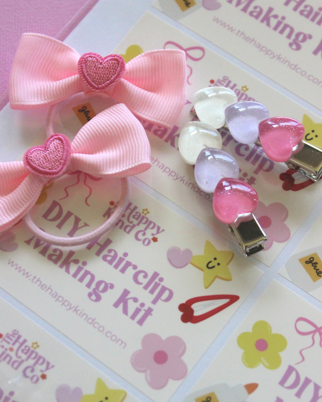 Triple Heart Stopper Clips - Shimmer & Shine