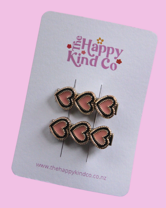 Triple Heart Stopper Clips - You're So Fancy
