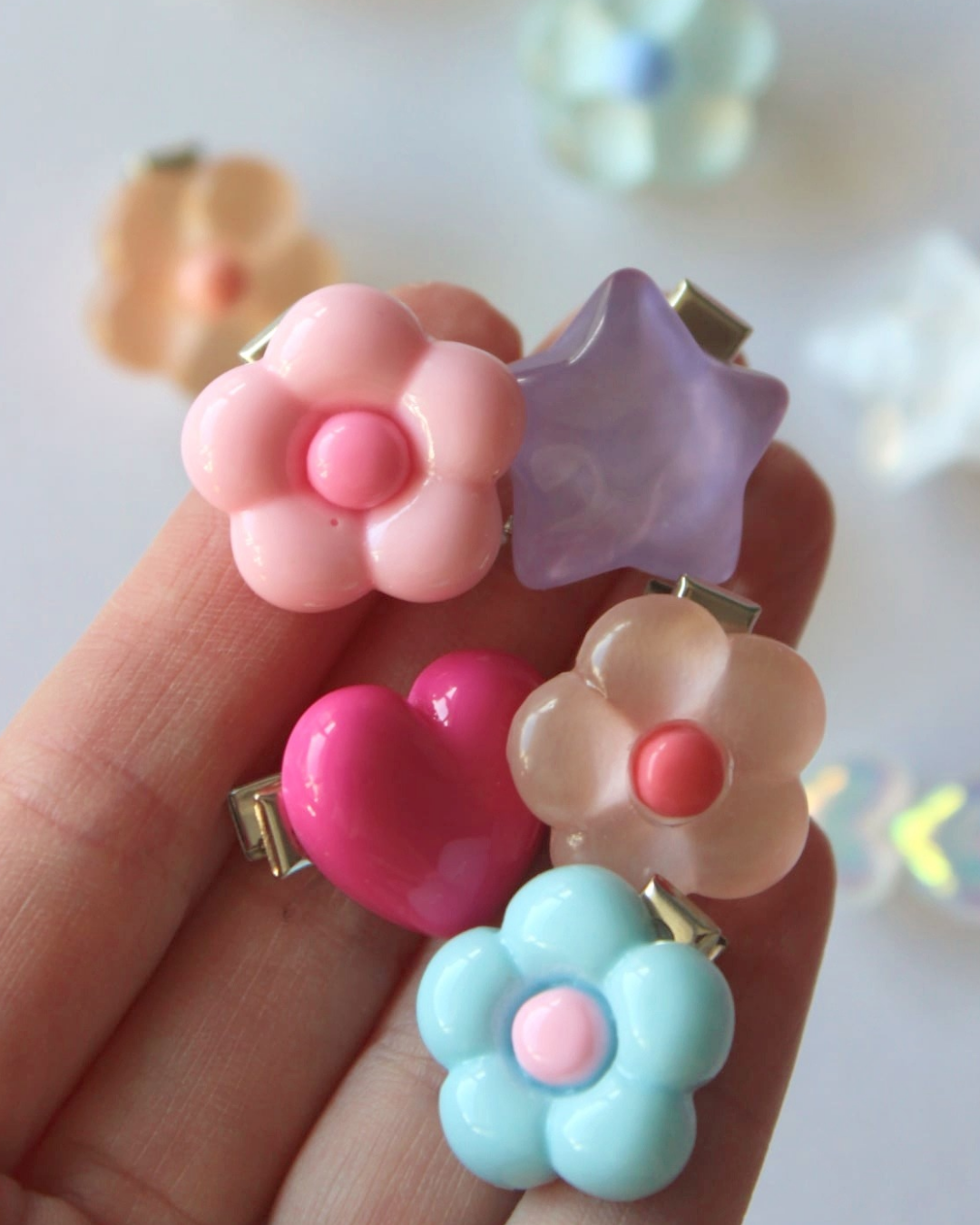 Bubble Heart Clip Pop