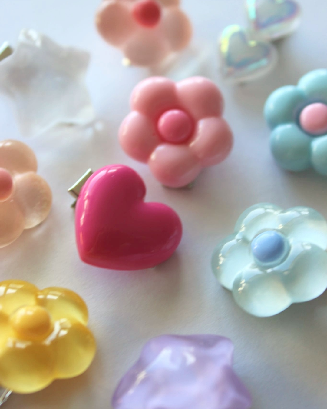 Bubble Heart Clip Pop