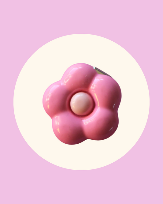 Pink Sugar Flower Clip Pop