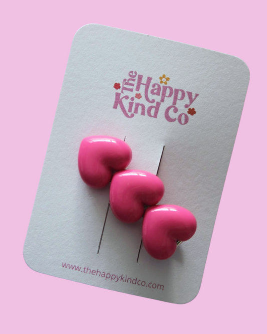 Bubble Heart Statement Clip