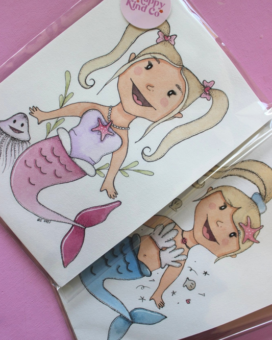 A5 Mini Mermaid Portrait