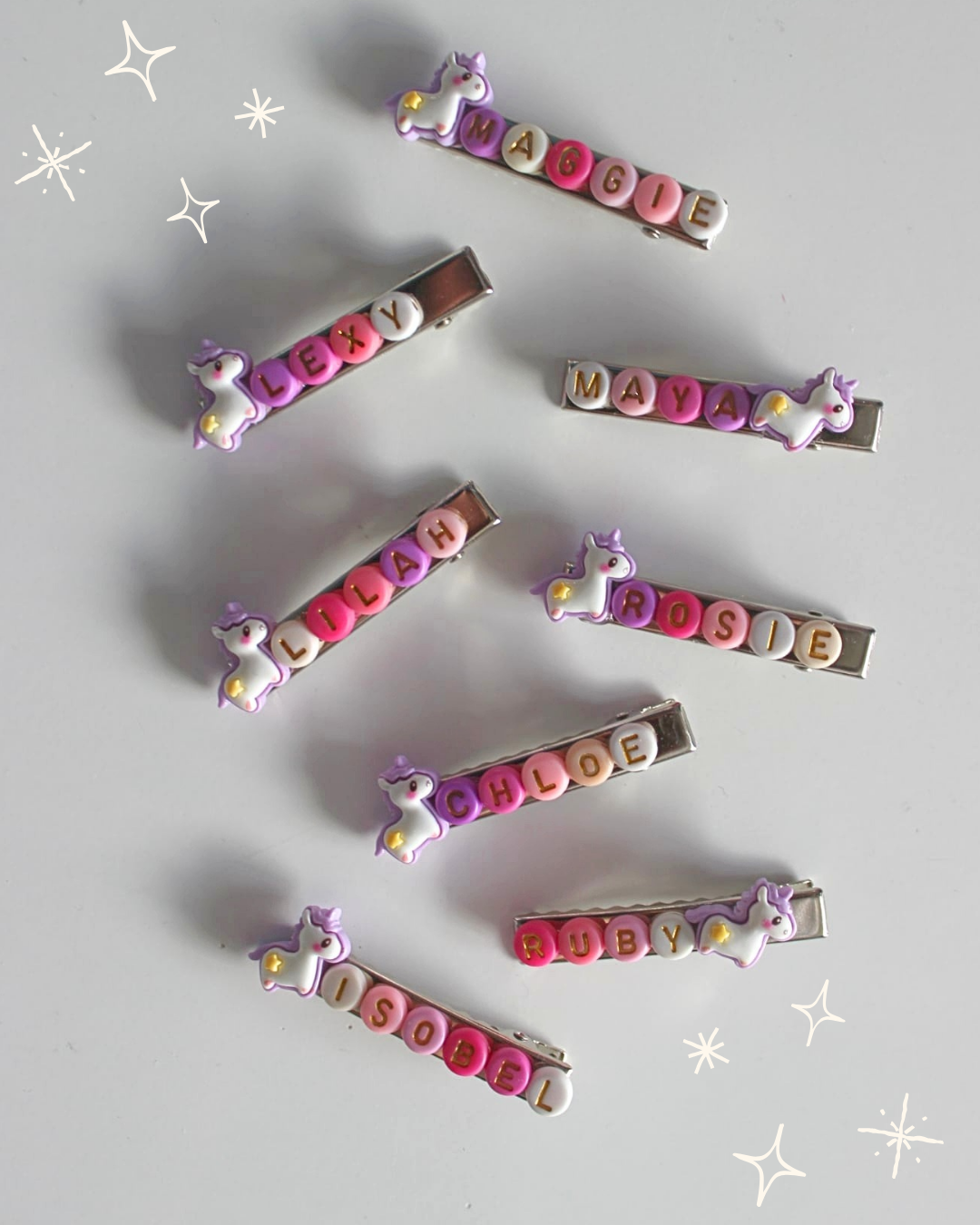 Magical Unicorn Name Clips