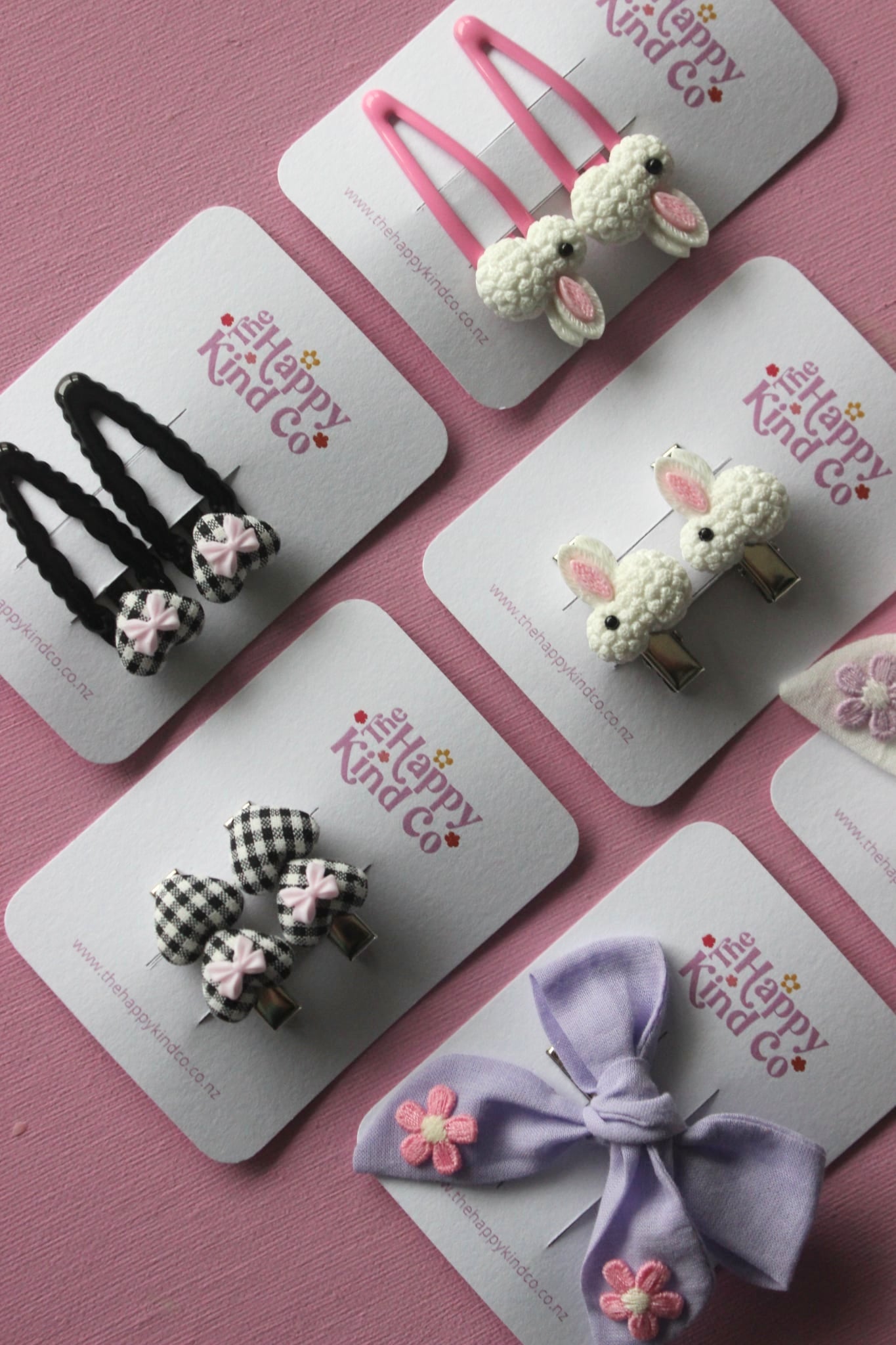 Gingham Chic Clips