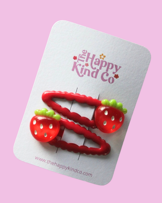 Bright Wavy Berry Clips