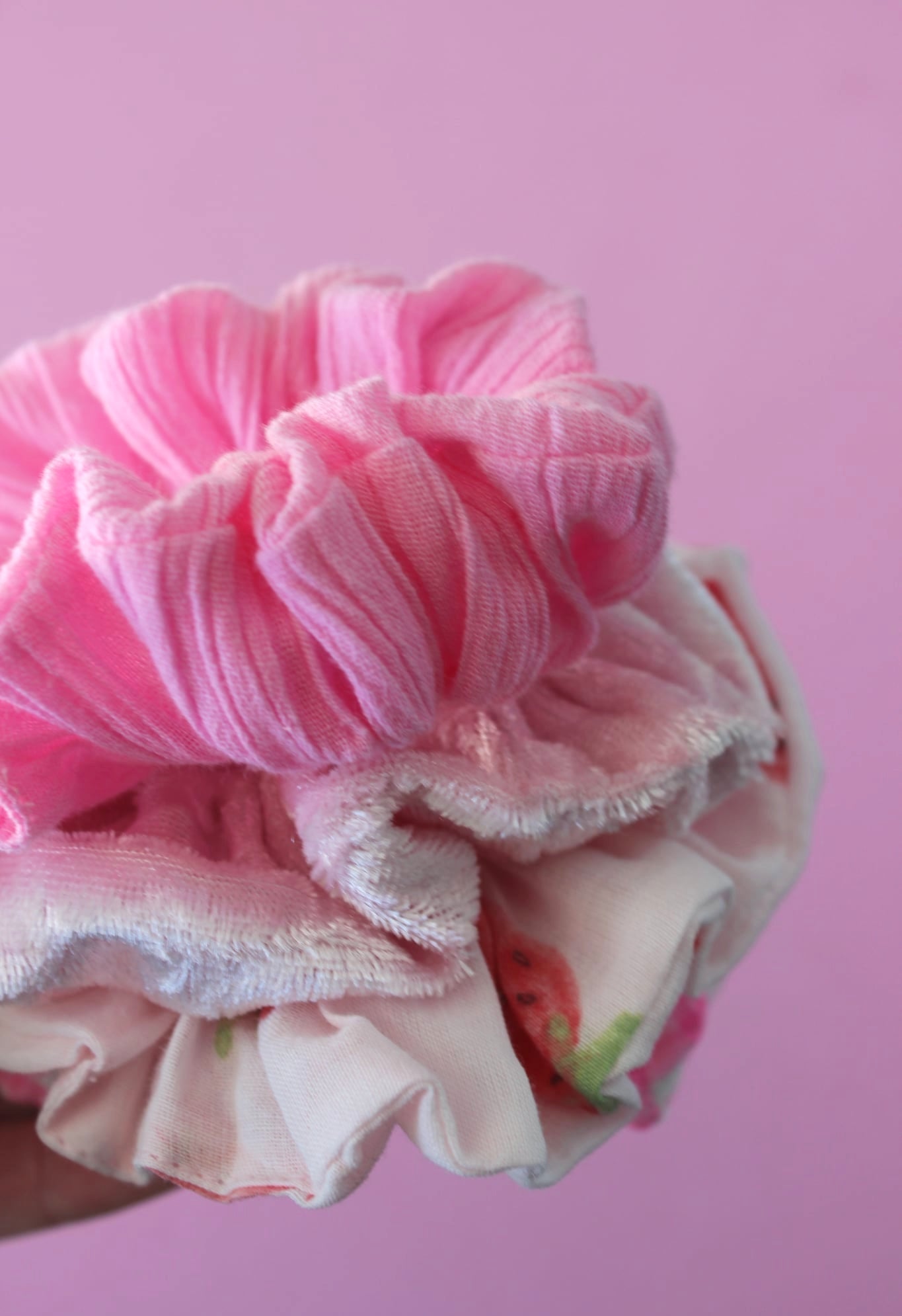 Deluxe Candyfloss Cheesecloth Scrunchie