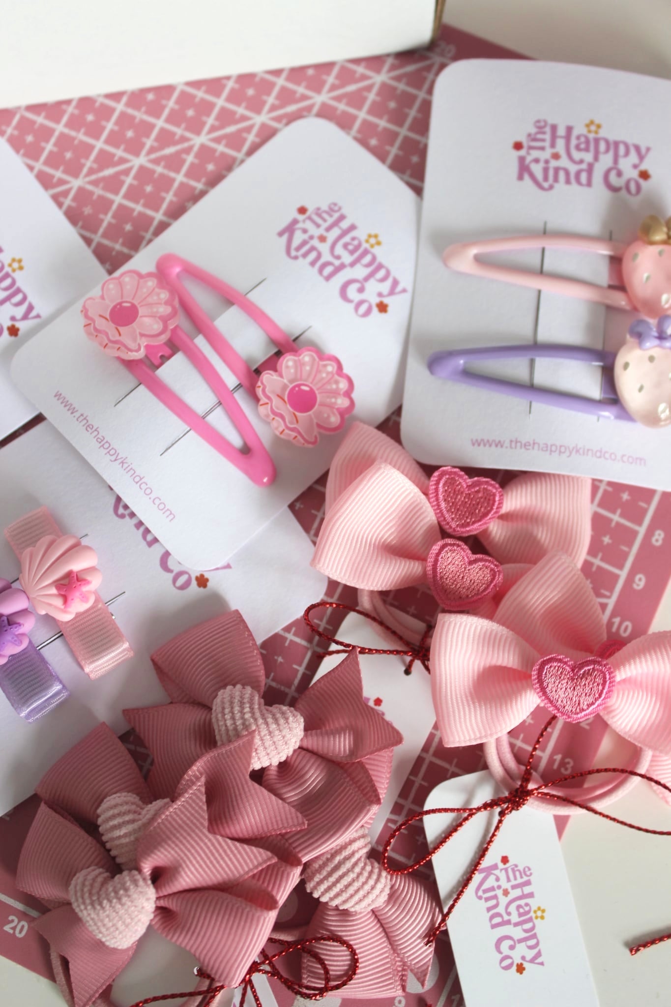 Blush Crush Bow Hair Ties