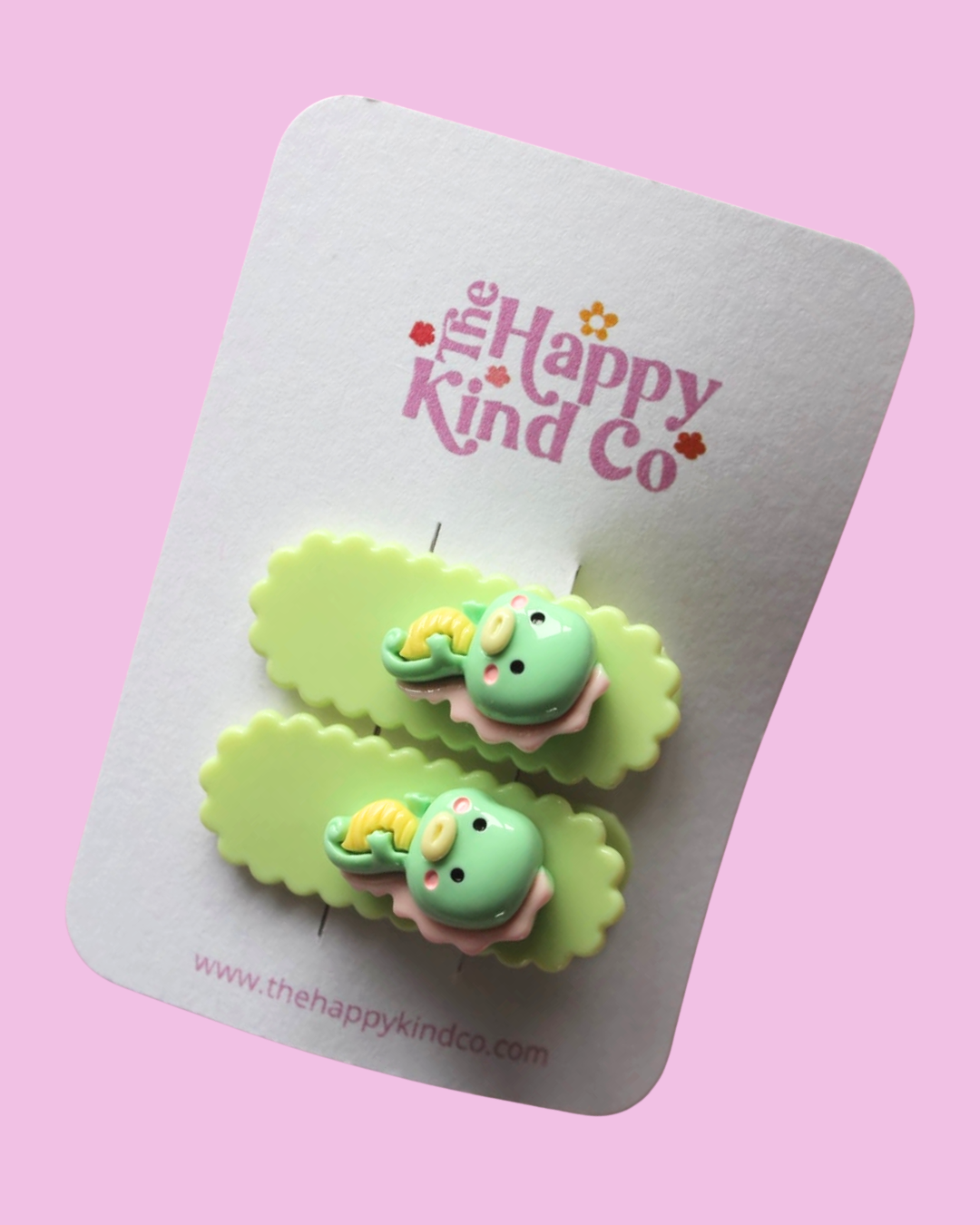 Scalloped Seahorse Clips