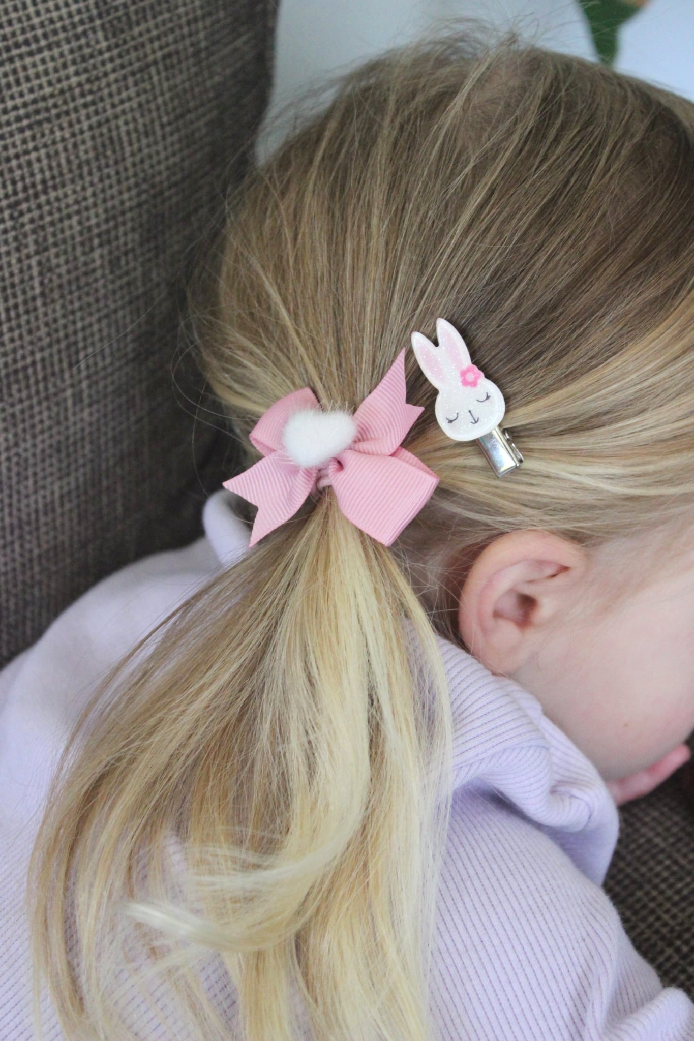 Sleepy Bunny Toddler Clips