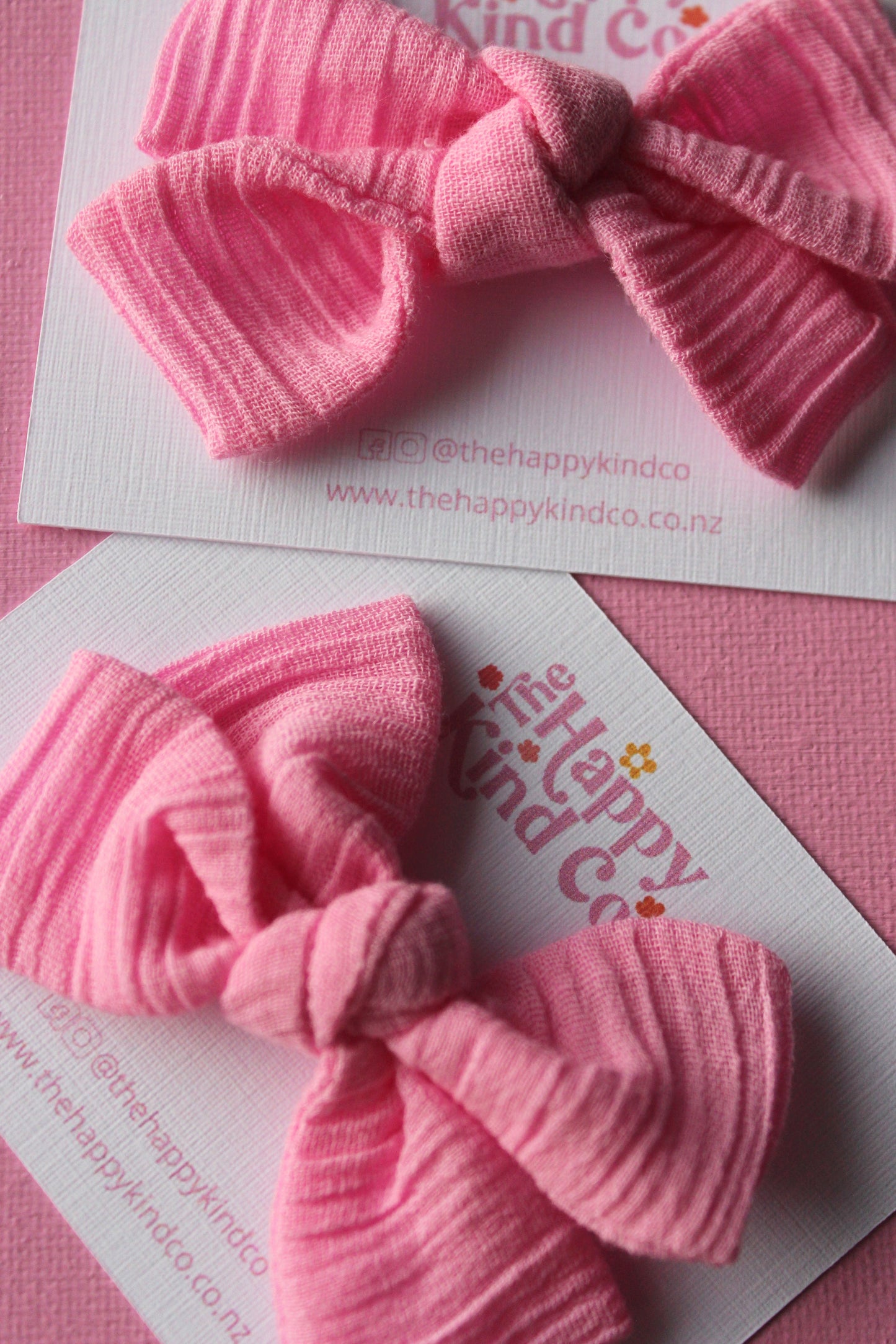 Candyfloss Cheesecloth Scrunch Bow