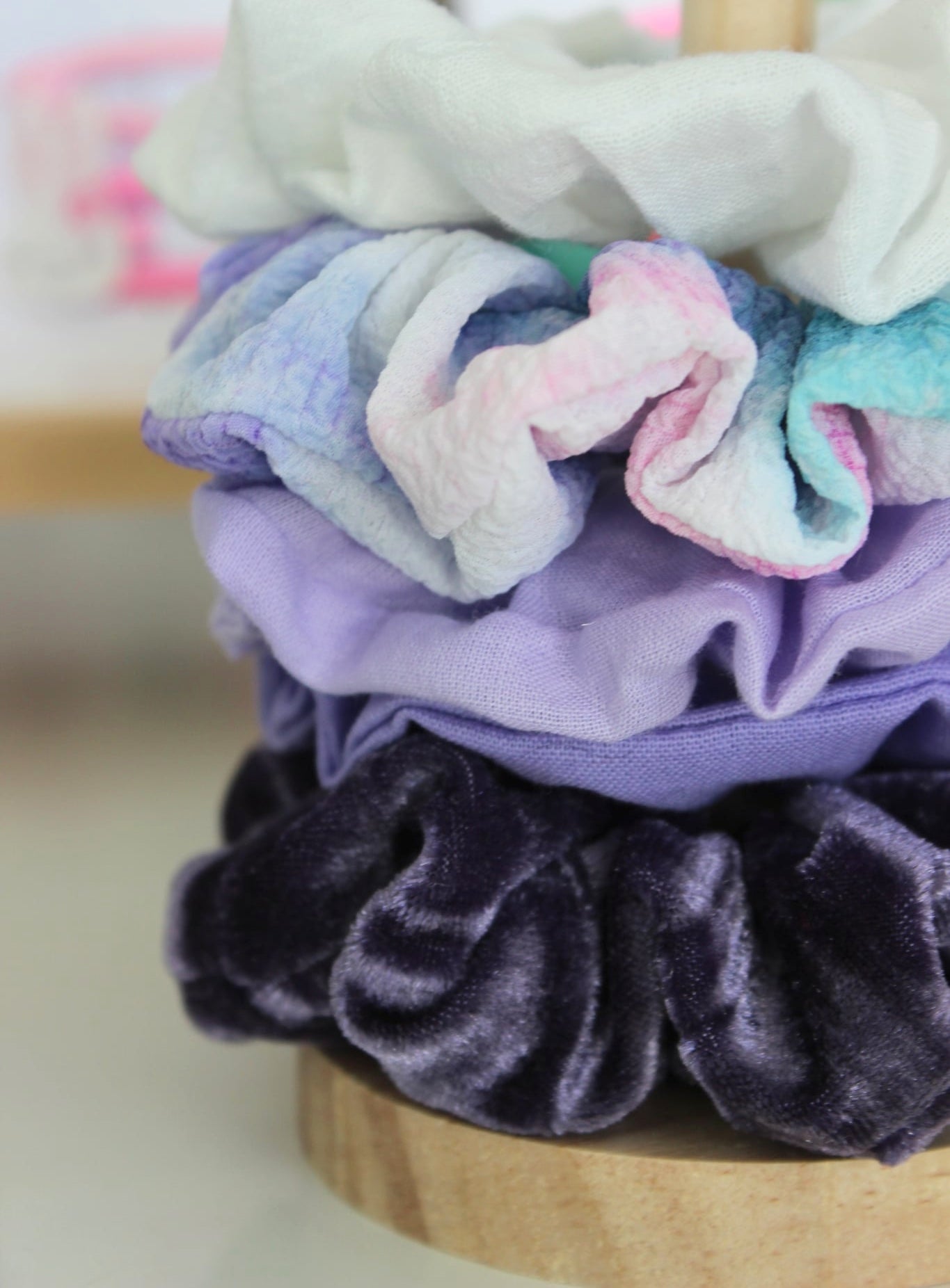 Bubblegum Tie Dye Scrunchie