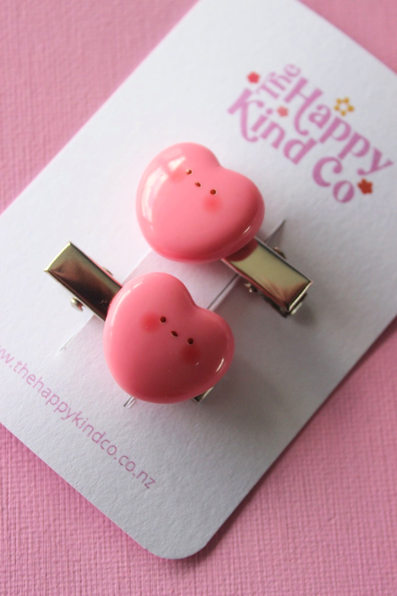 Happy Bubble Heart Clips