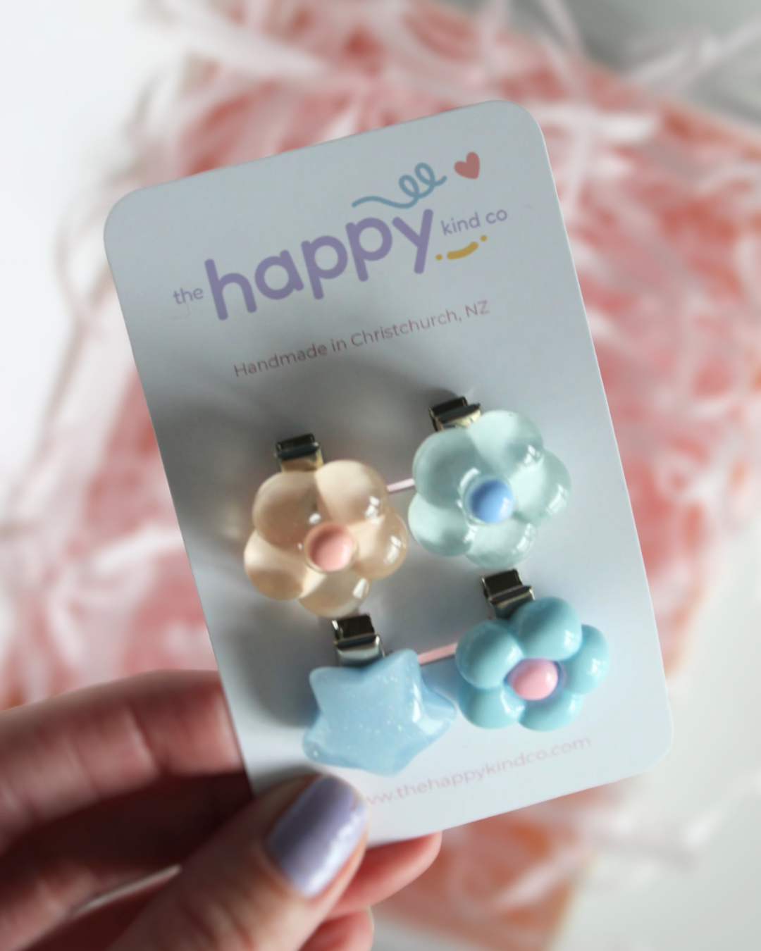 Peachy Blue Crush Clip Pops