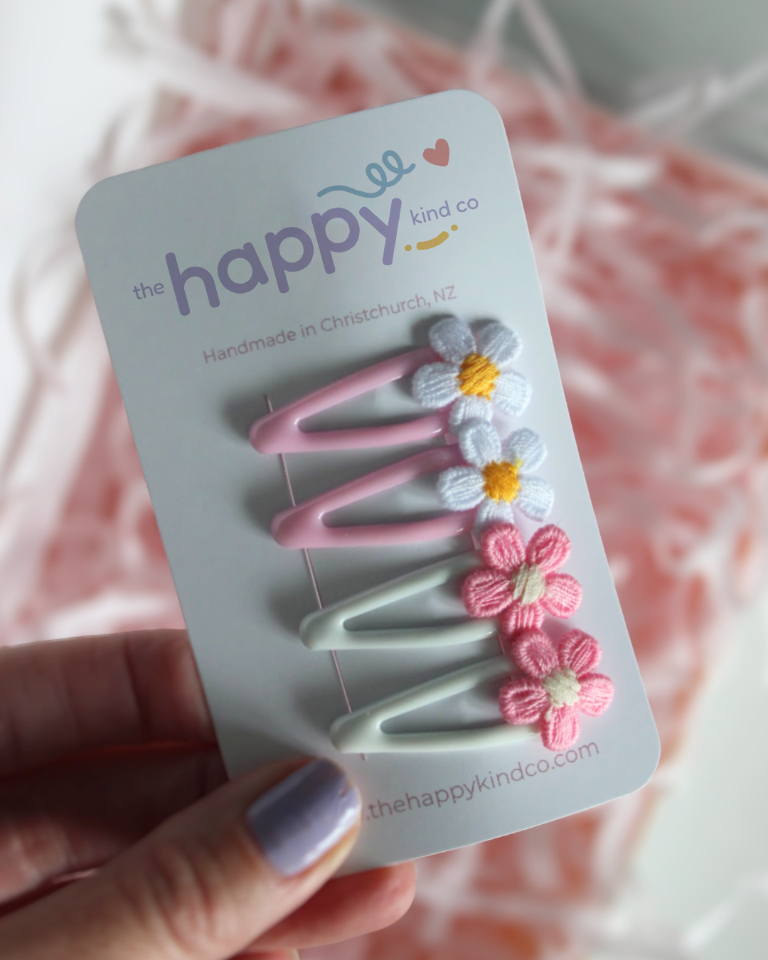 Petite Daisy Mini Snap Clips