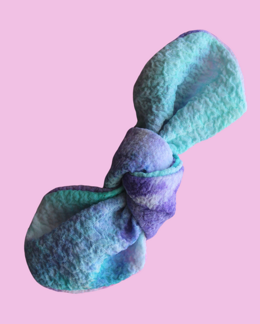 Bubblegum Tie Dye Twist Bow