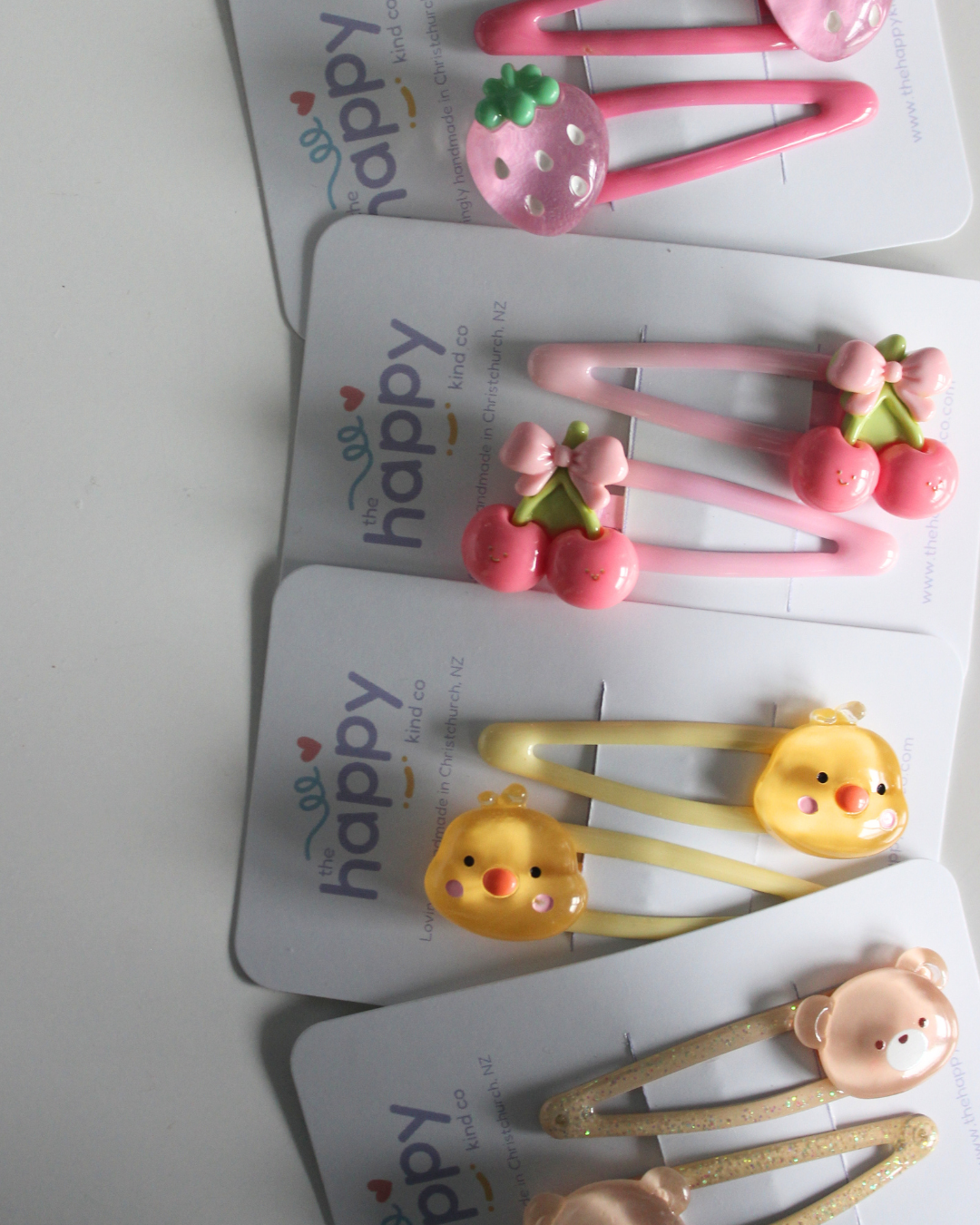 Glitter Bear Snap Clips
