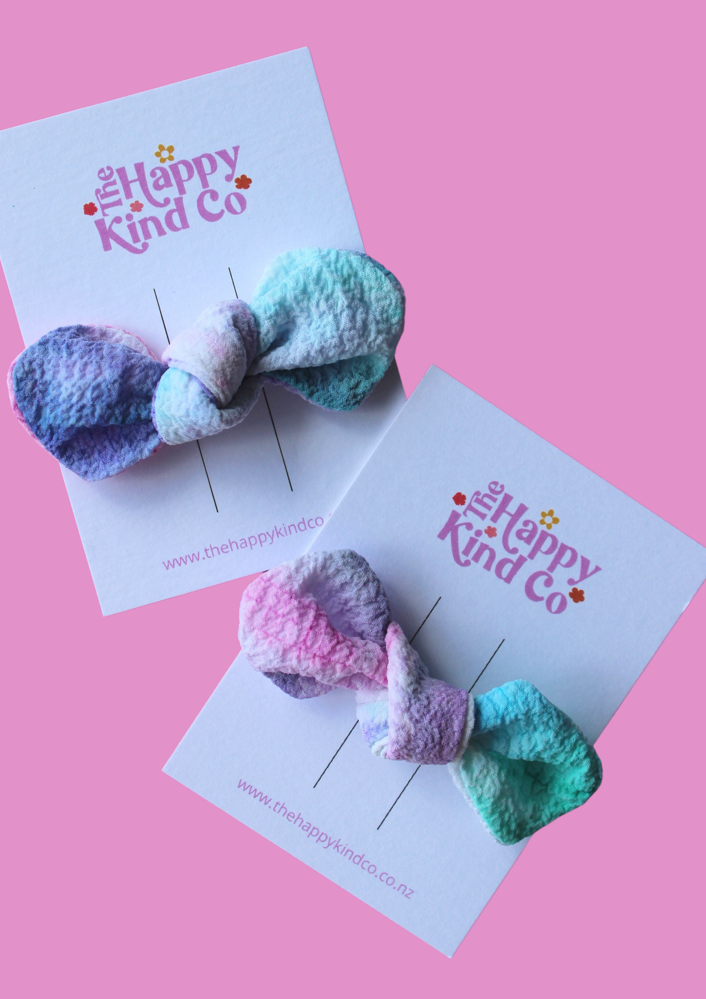 Bubblegum Tie Dye Petite Twist Bow