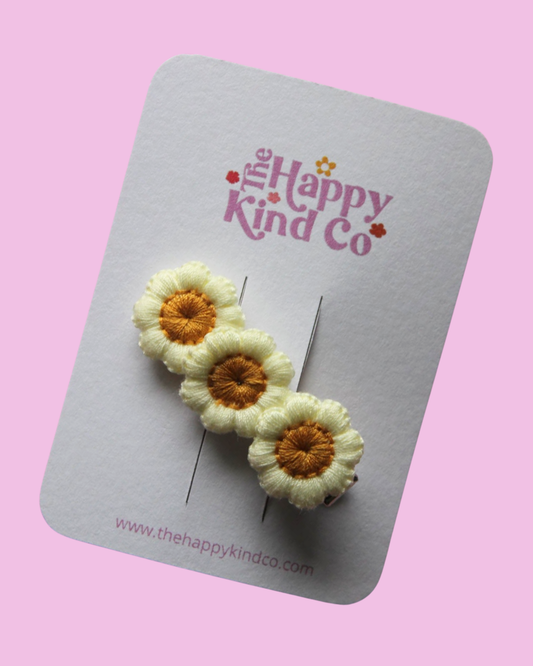 Retro Flora Statement Clip
