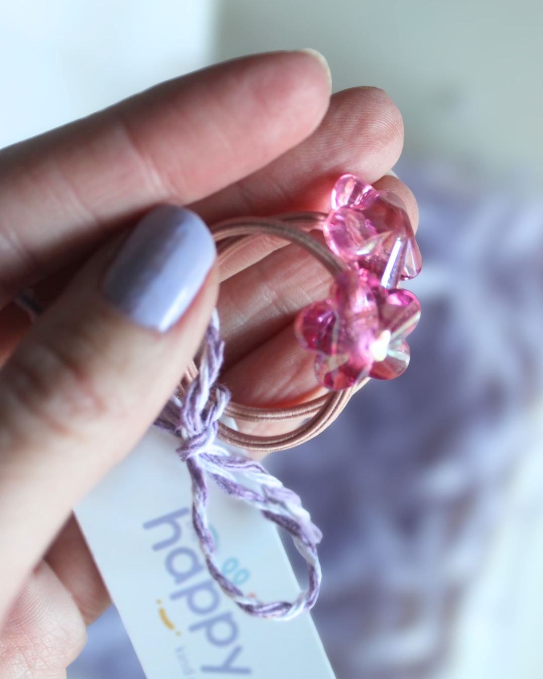 Pink Bloom Bobble Hairties