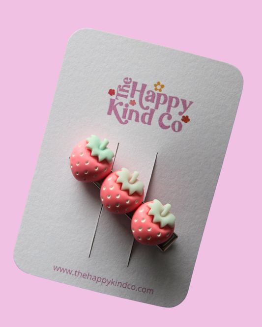 Pastel Strawberry Clip