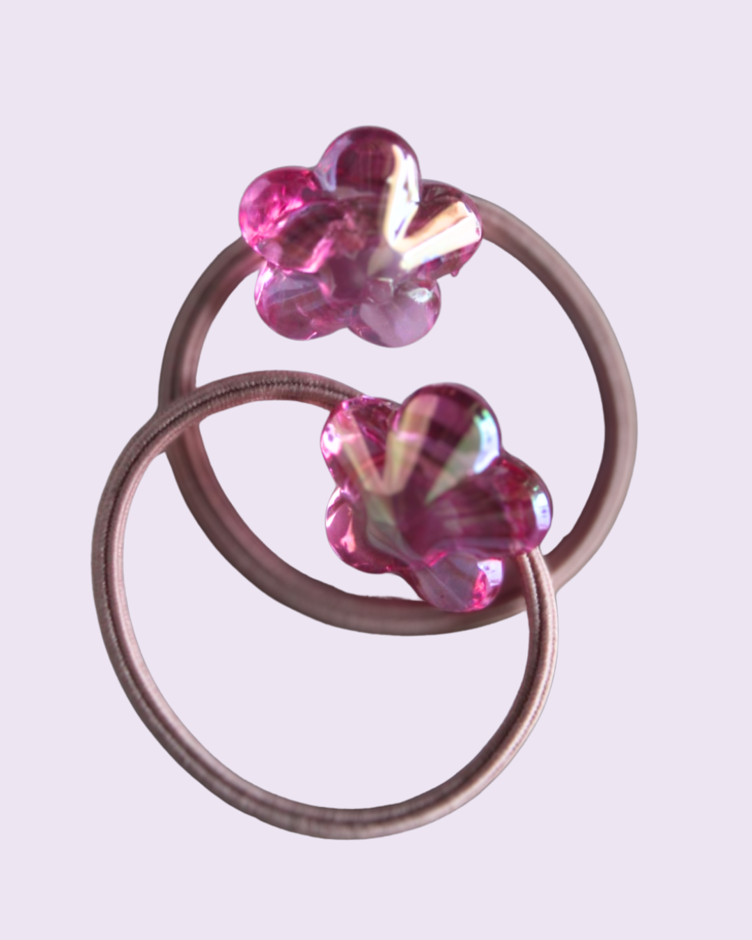Pink Bloom Bobble Hairties