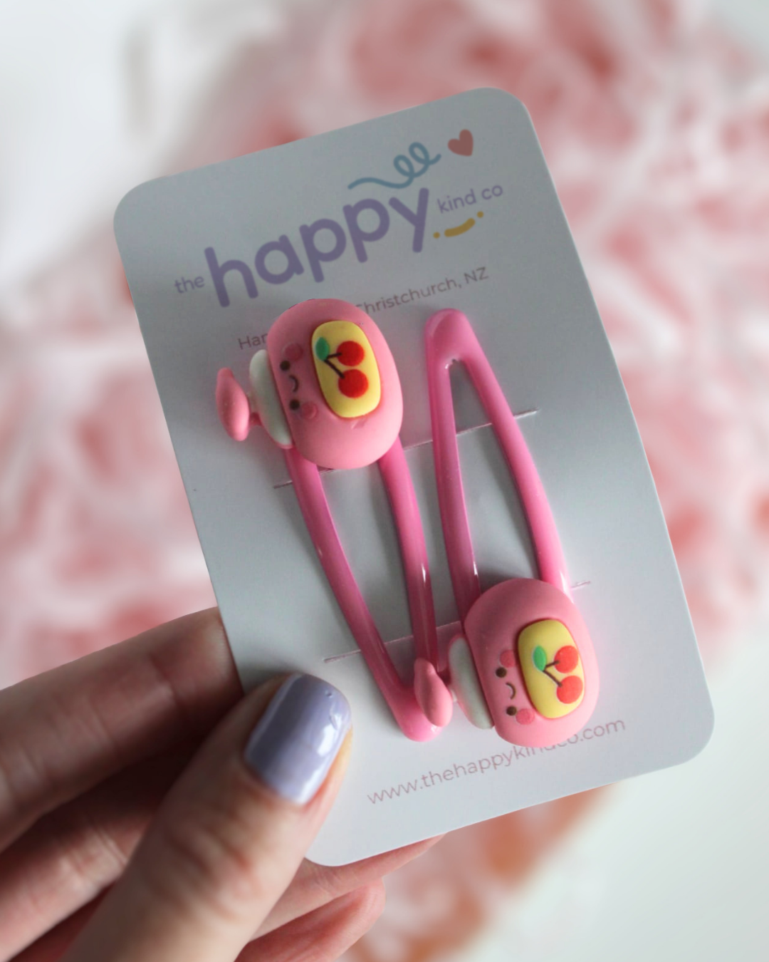 Cherry Lotion Snap Clips