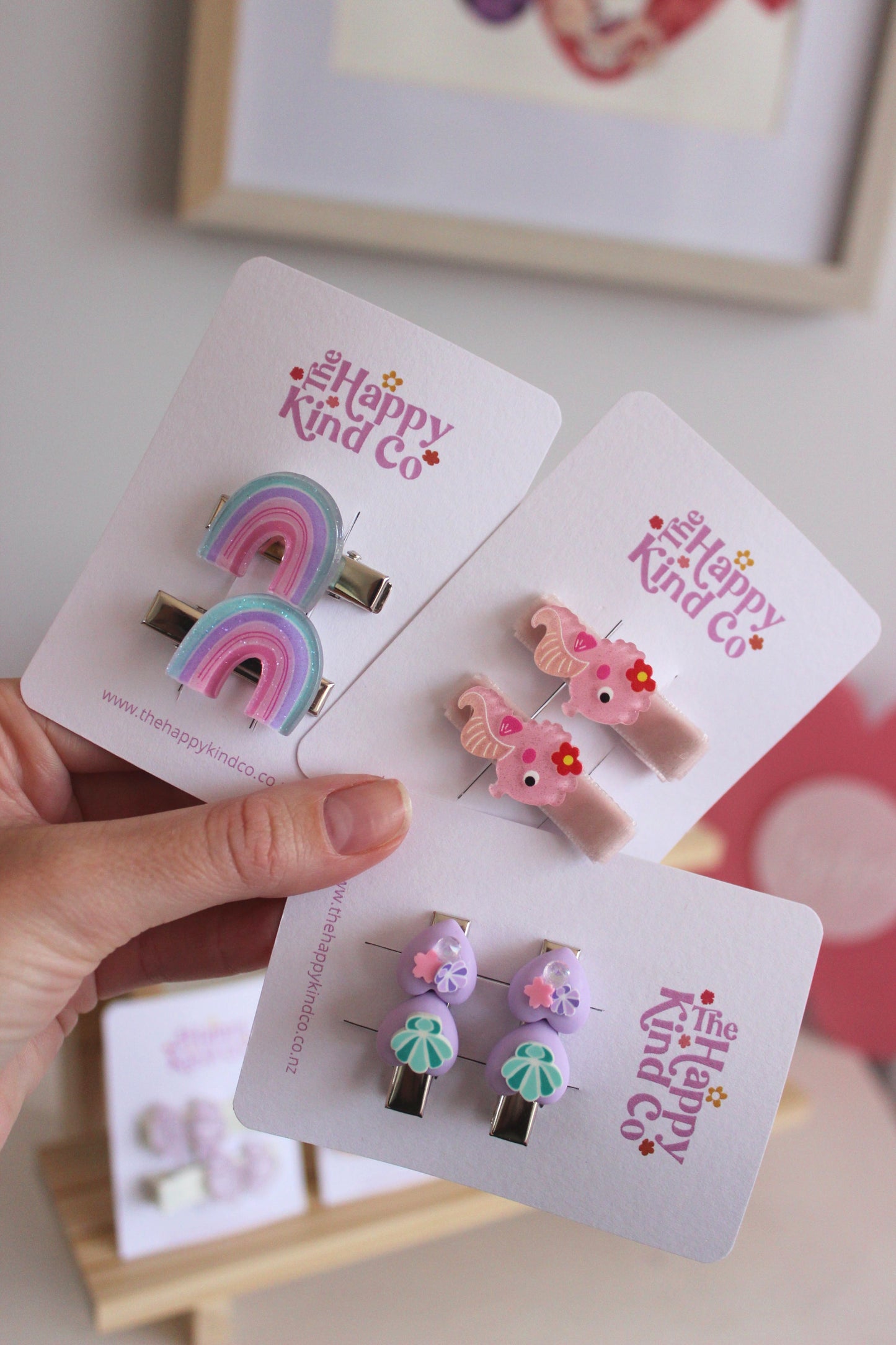 Toddler Rainy-bows Clips 2 Pack