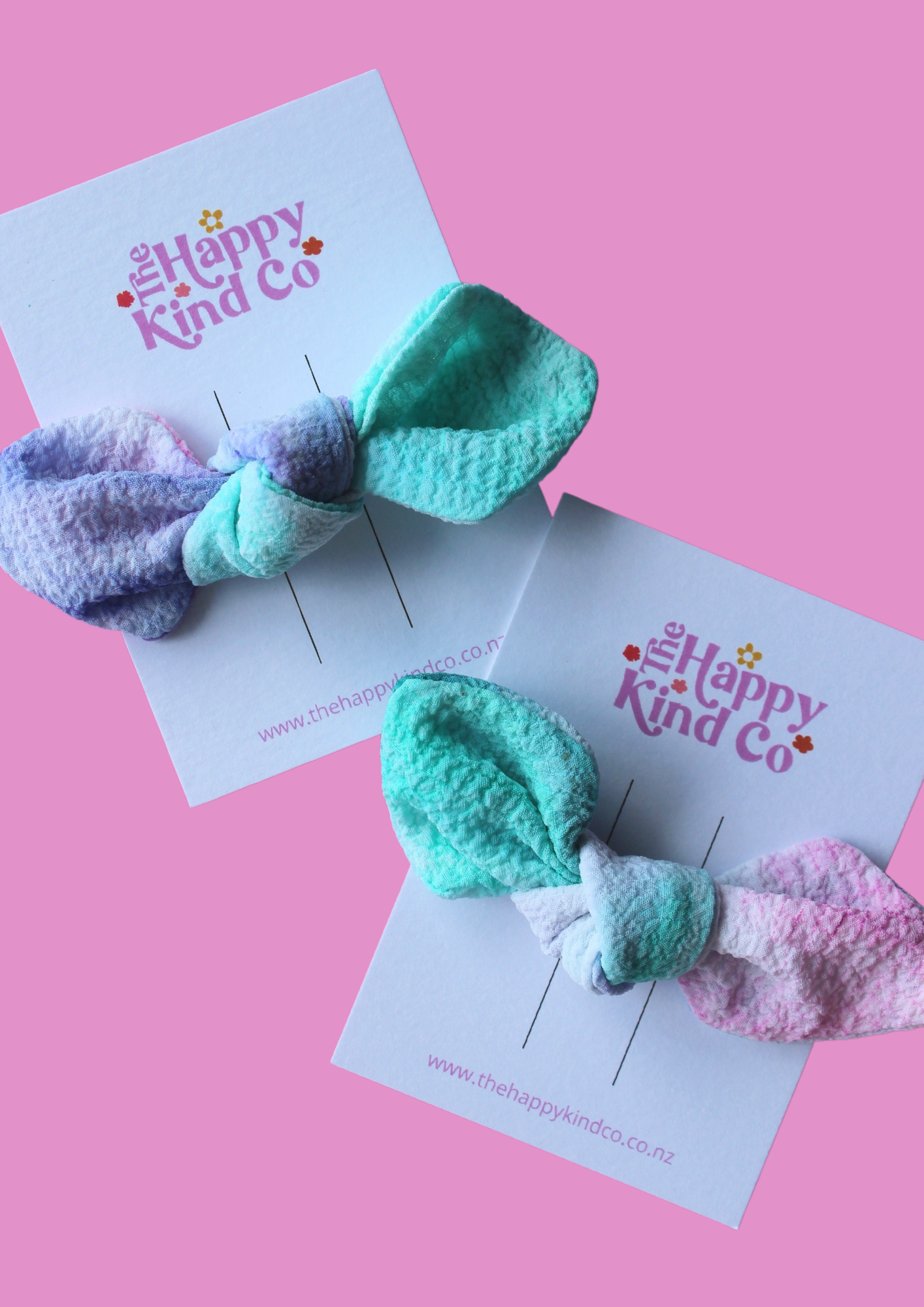 Bubblegum Tie Dye Twist Bow